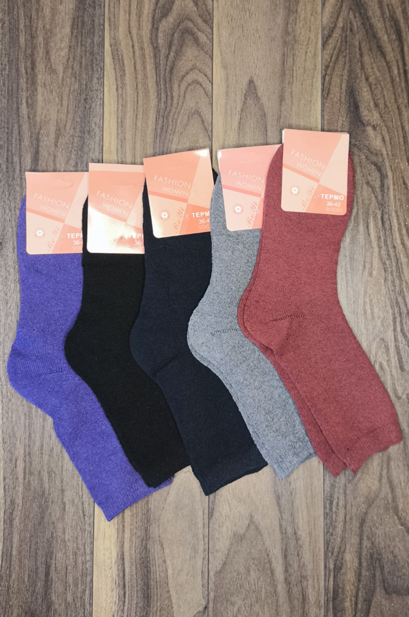 Носки женские 611, махра (цвета в ассортименте)