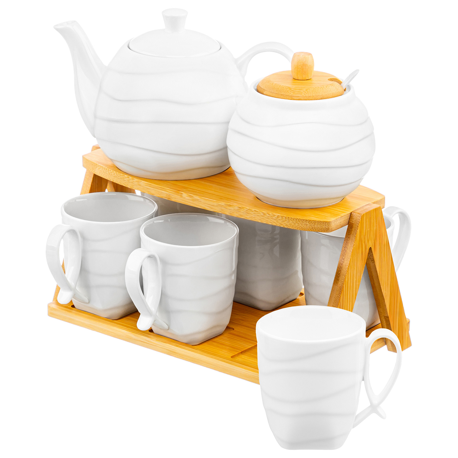 БЫЛО 3957р! Набор - чайник + сахарница + 6 кружек