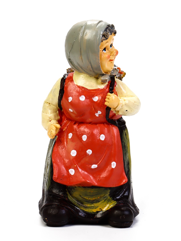 Садовая фигура из полистоуна «Бабушка с гусём», 10×10×20 см, Greengo