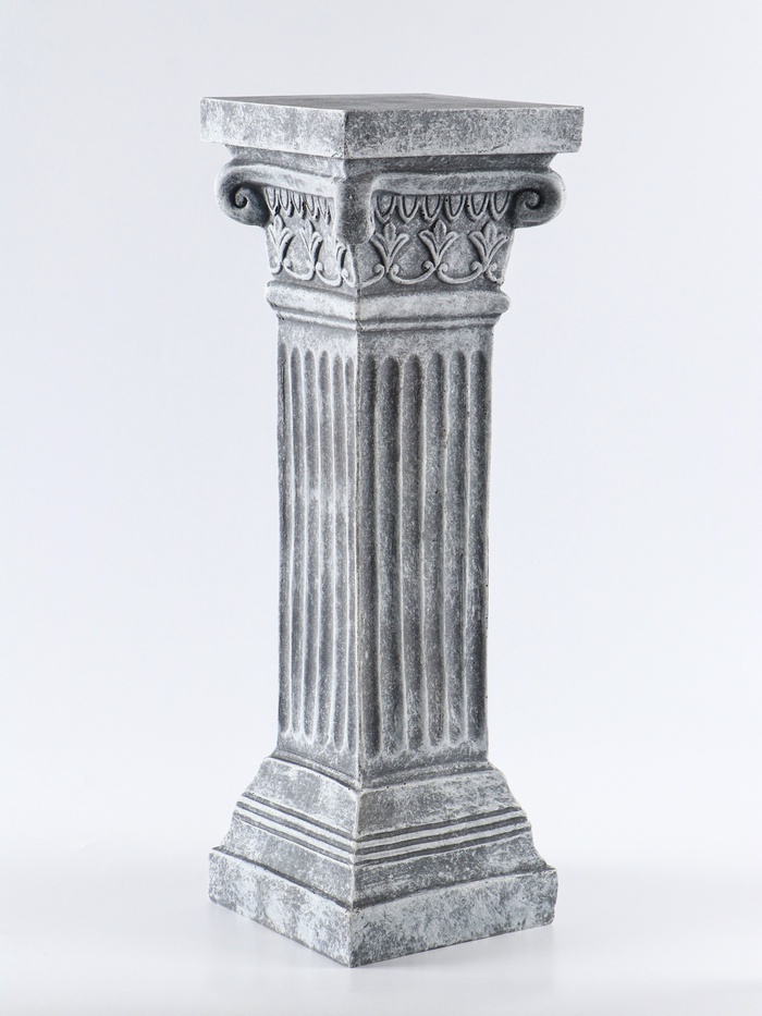 Колонна декоративная «Цветы» 54×18×18 см, антик