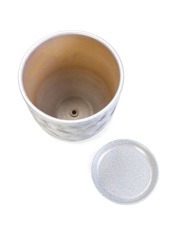 Горшок для цветов «Узор», 5 л, d=21 см, h=21 см, керамический, с поддоном