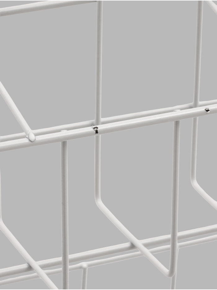 УЦЕНКА Стойка для семян 7 корзин, 60*25*160 см, размер кармана 10х7х7,5, цвет белый