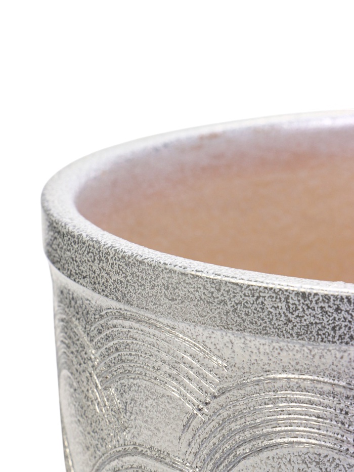 Горшок для цветов «Узор», 5 л, d=21 см, h=21 см, керамический, с поддоном