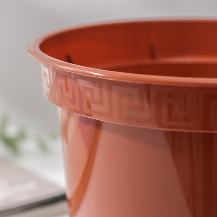 Горшок цветочный «Классик С», 1.5 л, d=15, цвет терракот