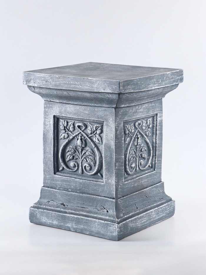 Колонна декоративная «Лист», 40×30×30 см, антик