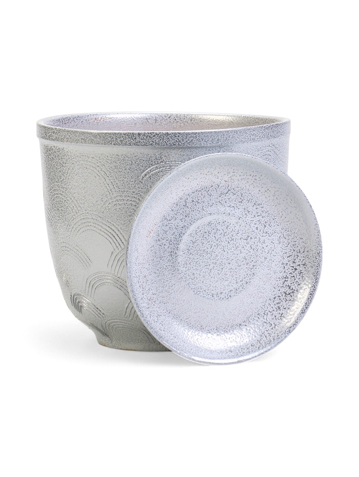 Горшок для цветов «Узор», 1.8 л, d=16 см, h=16 см, керамический, с поддоном