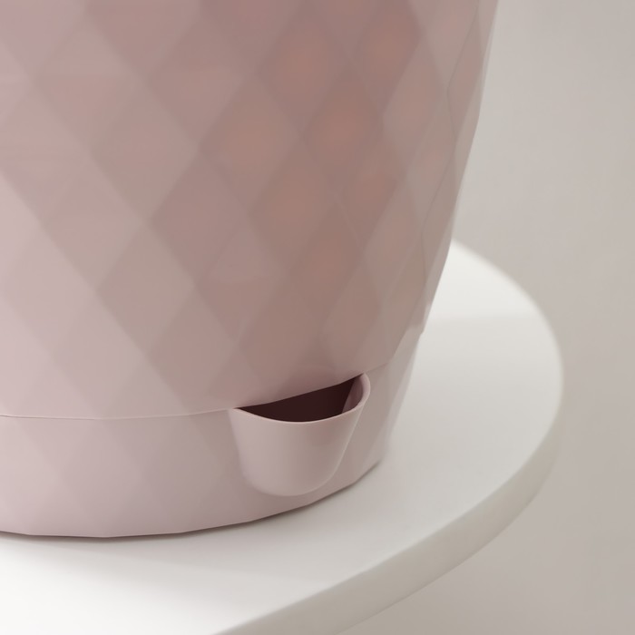 Горшок для цветов с прикорневым поливом «Румба», 3 л, розовый