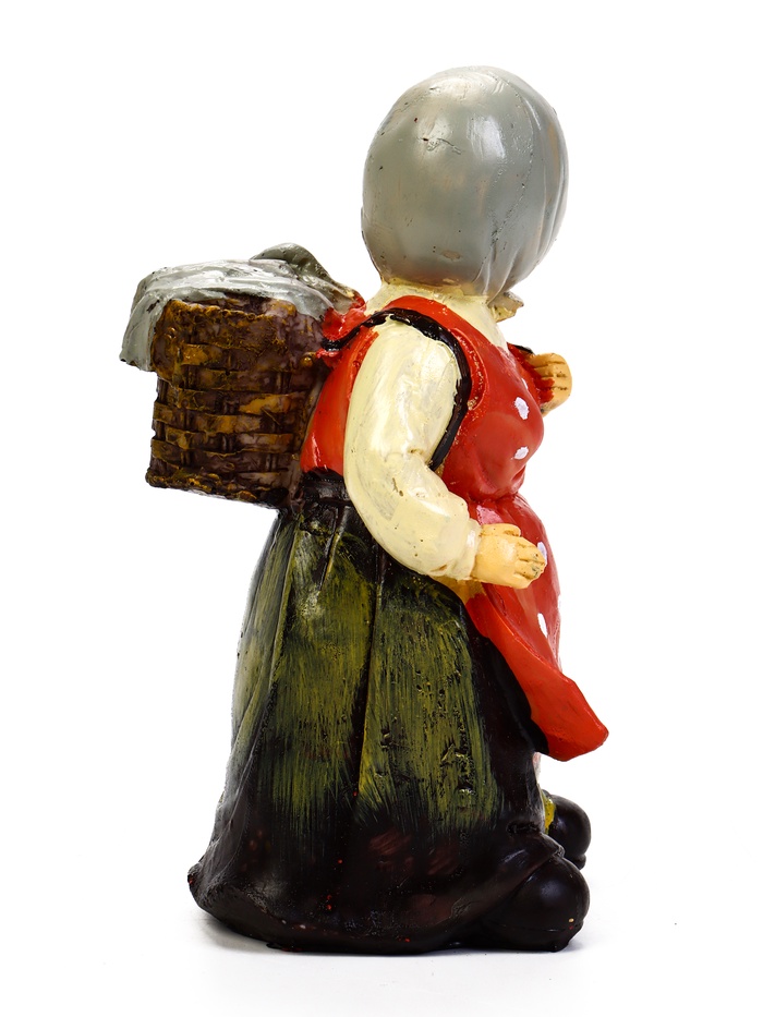 Садовая фигура из полистоуна «Бабушка с гусём», 10×10×20 см, Greengo