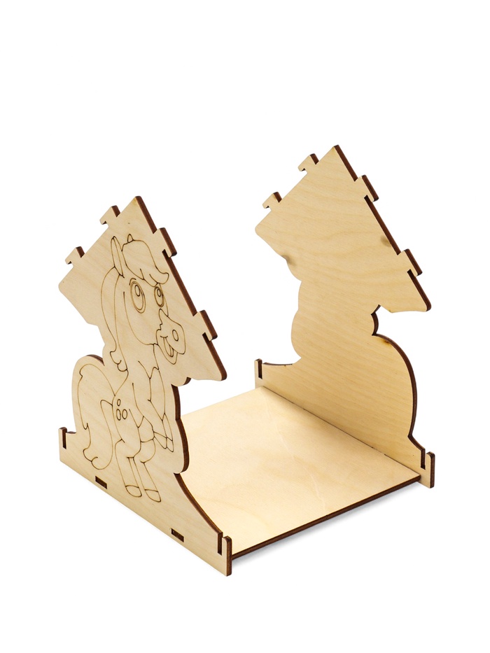 Кормушка для птиц «Лошадь», 18×16×15 см, своими руками, деревянная, Greengo