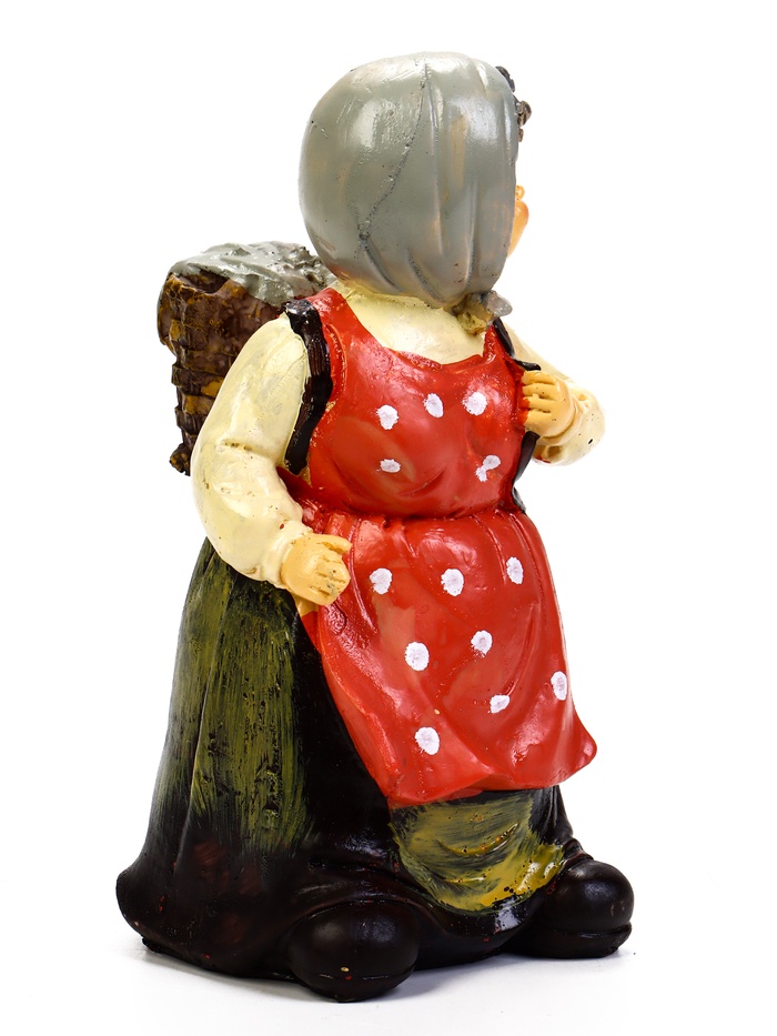 Садовая фигура из полистоуна «Бабушка с гусём», 10×10×20 см, Greengo