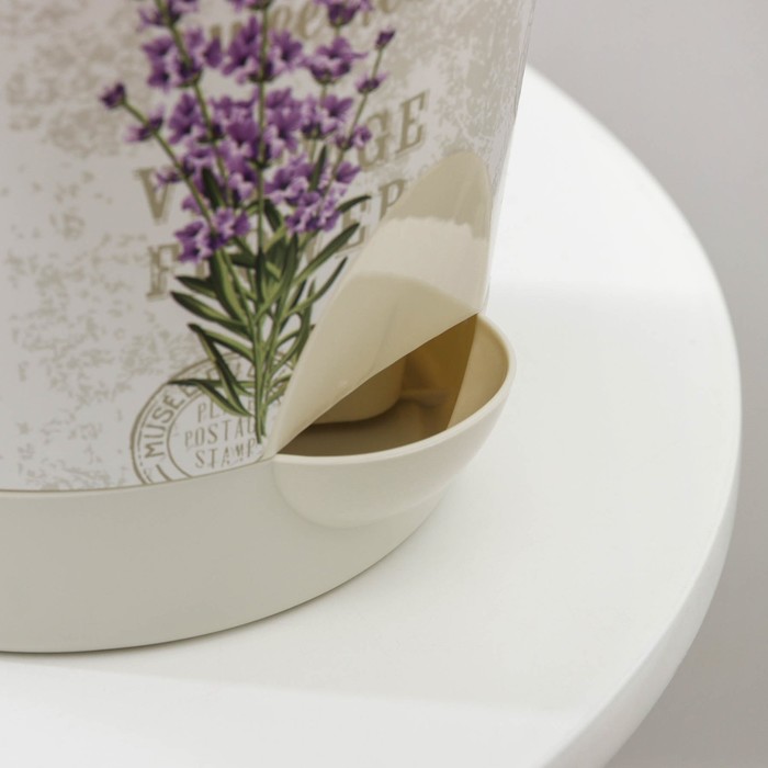 Горшок для цветов с прикорневым поливом «Ника Деко. Лаванда», 1.6 л