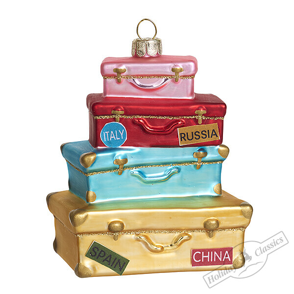 Багаж путешественницы (стекло) 7,5х5х9,5 см