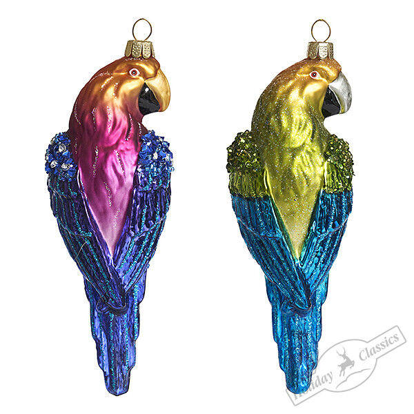 Попугай Эклектус, асс. из 2-х (стекло) 5х3,5х14,5 см