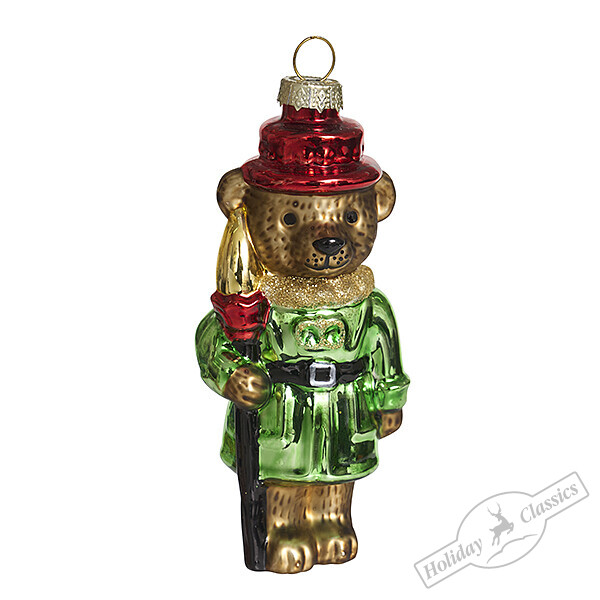 Медвежонок-гвардеец (стекло) 5х5х11 см