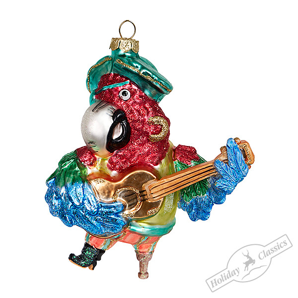 Попугай-пират (стекло) 10х6,5х11,5 см