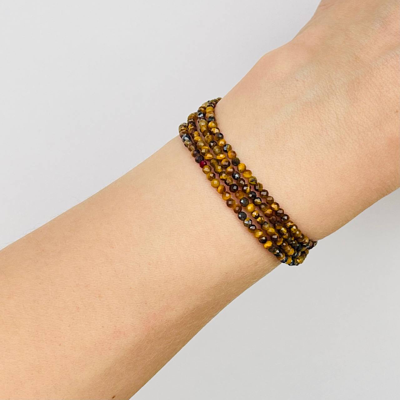 Радуга Самоцветов Украшение- трансформер (колье/браслет) из Тигрового глаза