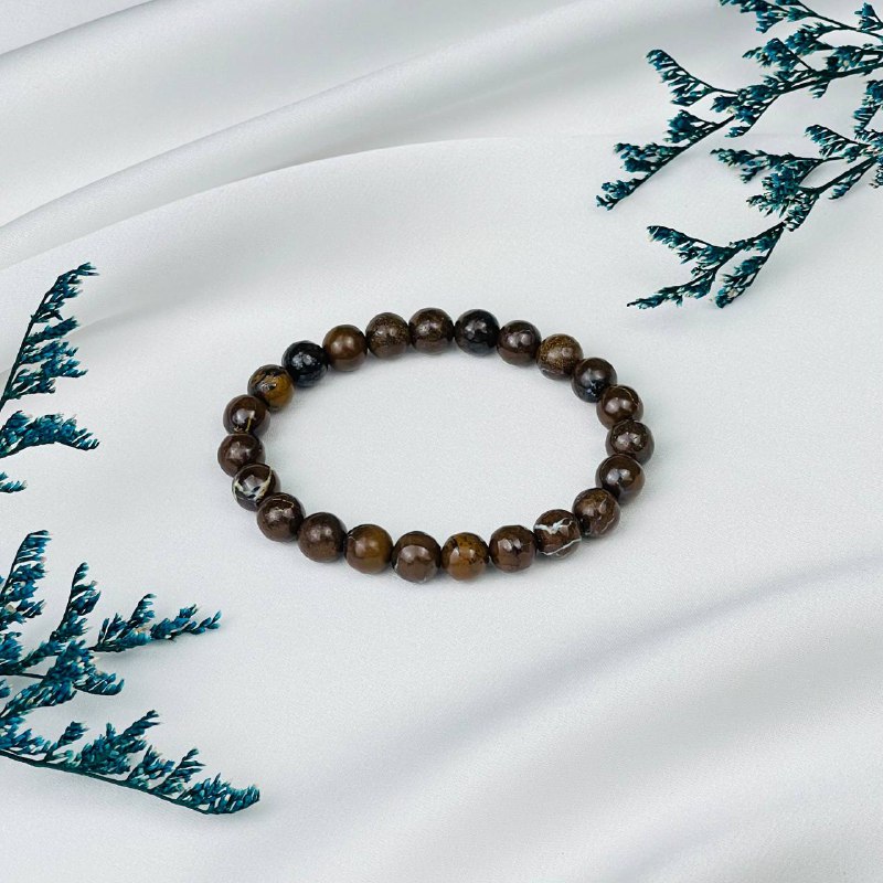 Радуга Самоцветов Браслет из древесного Опала