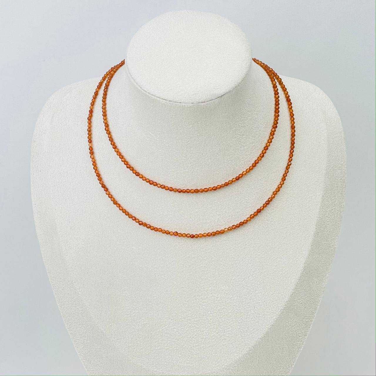 Радуга Самоцветов Украшение- трансформер (колье/браслет) из Граната (Спессартин)