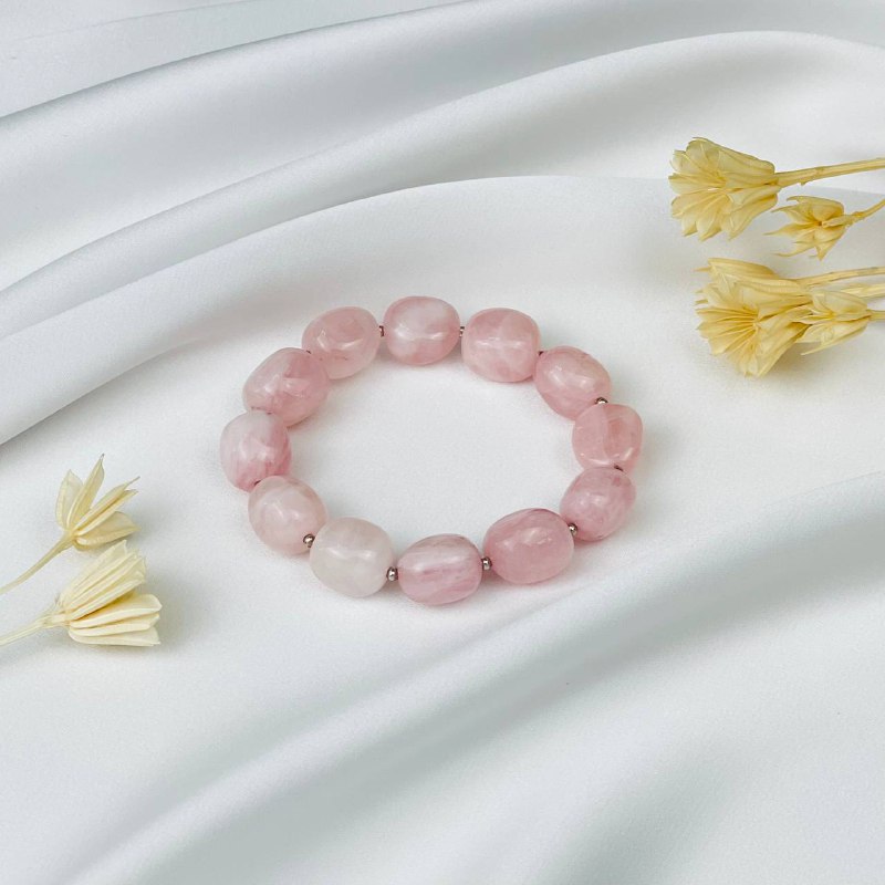 Радуга Самоцветов Браслет из Розового кварца