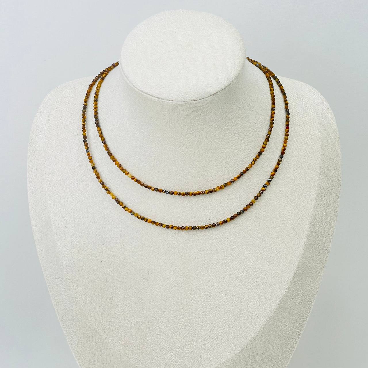 Радуга Самоцветов Украшение- трансформер (колье/браслет) из Тигрового глаза