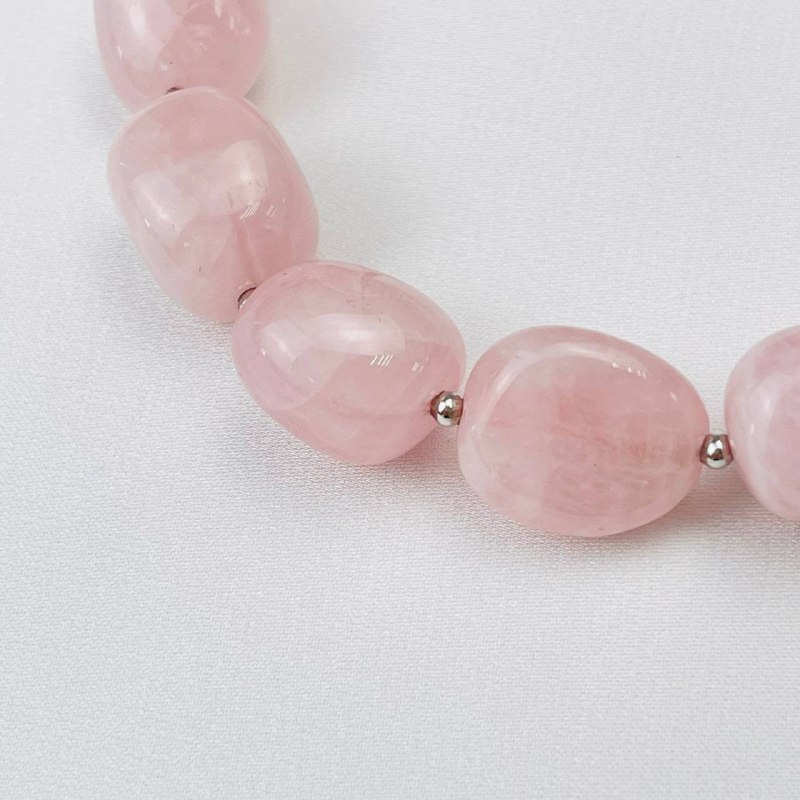 Радуга Самоцветов Браслет из Розового кварца