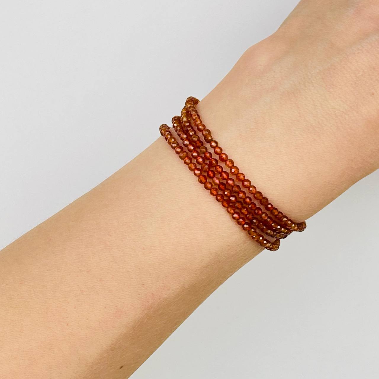 Радуга Самоцветов Украшение- трансформер (колье/браслет) из Граната (Спессартин)