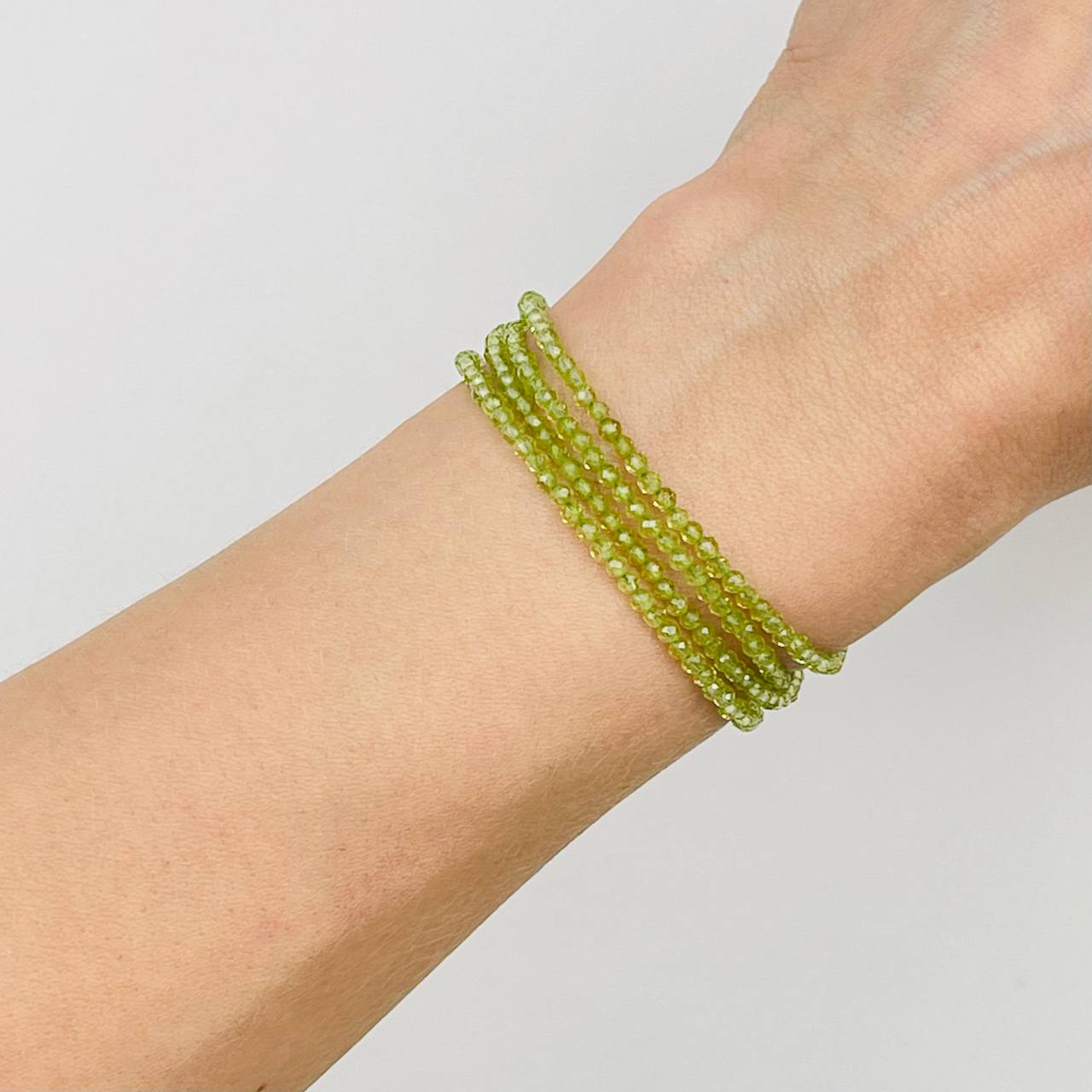 Радуга Самоцветов Украшение- трансформер (колье/браслет) из Хризолита