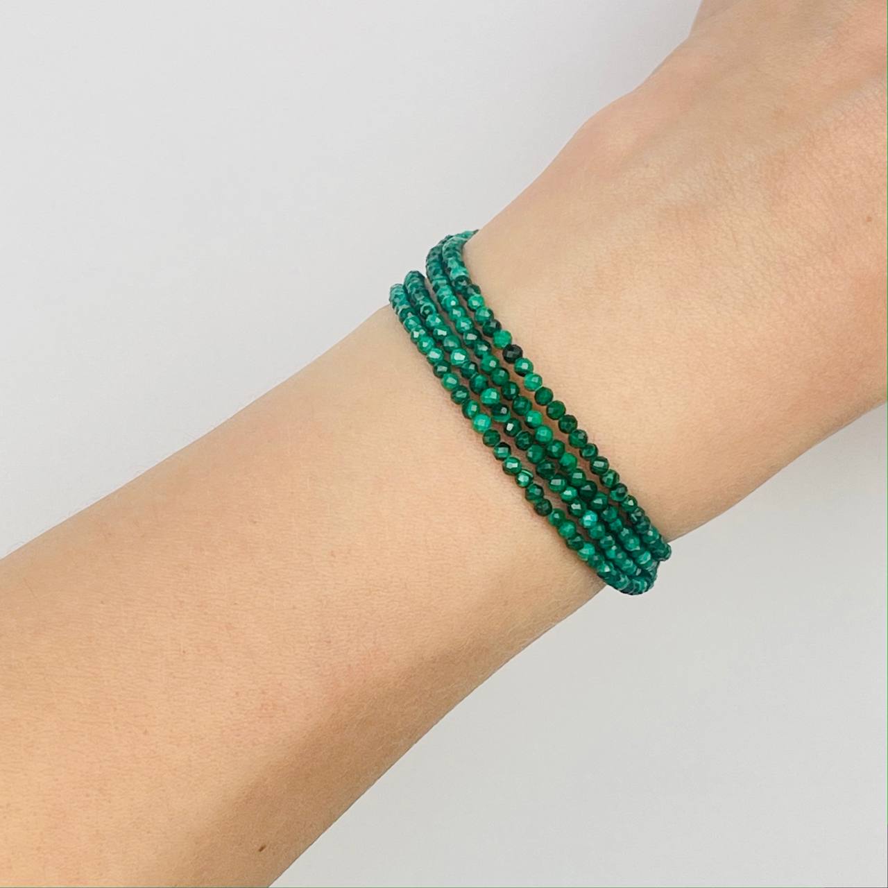 Радуга Самоцветов Украшение- трансформер (колье/браслет) из Малахита