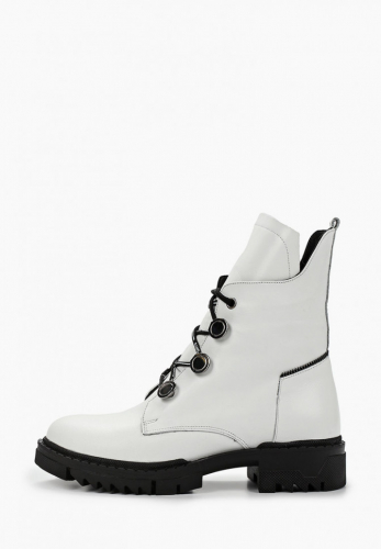 KB731WW Сапоги женские зимние высокие натуральная кожа белые KING BOOTS