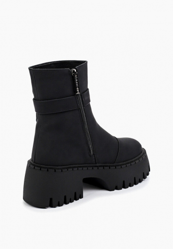KB815SW Сапоги женские зимние классические на молнии на массивной подошве KING BOOTS