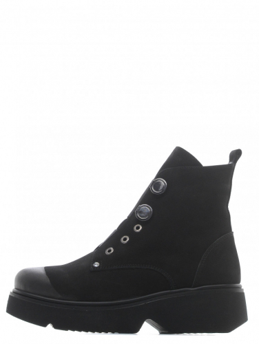 KB718SW Полусапоги женские зимние натуральная замша мех KING BOOTS