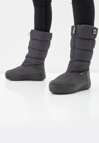 KB607GR Дутики женские зимние высокие на высокой подошве KING BOOTS