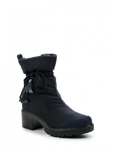 KB603 Дутики женские зимние высокие на квадратном каблуке KING BOOTS