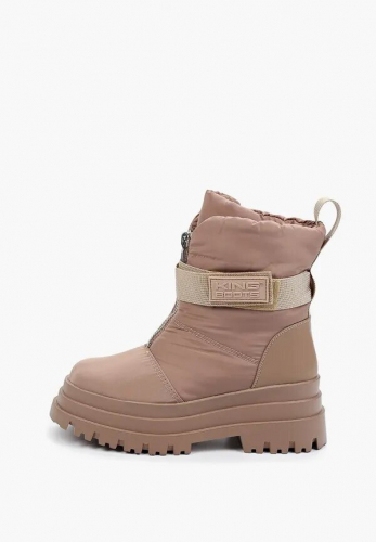 KB814BG Дутики женские зимние высокие теплые на массивной подошве KING BOOTS