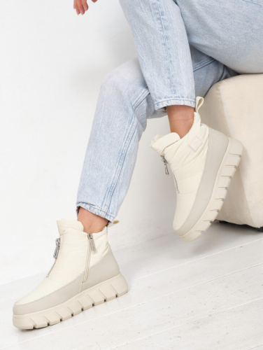 KB813BG Дутики женские зимние легкие модные на танкетке KING BOOTS