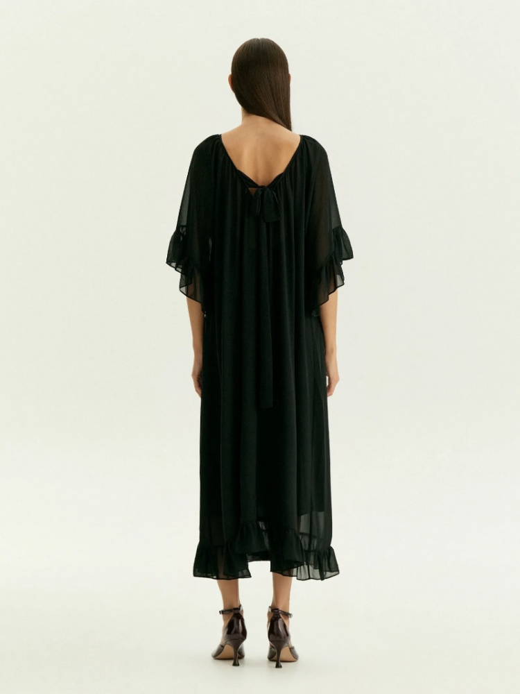 Платье макси из шифона ,
100% полиэстер ,