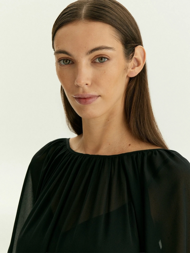 Платье макси из шифона ,
100% полиэстер ,