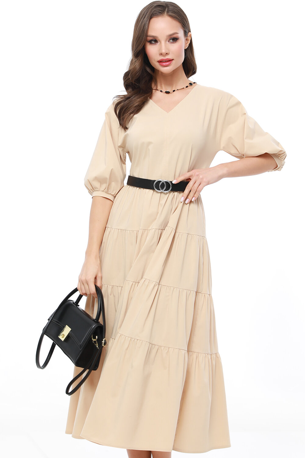 ст. цена2189руб.! DStrend Платье П-4574Бежевый