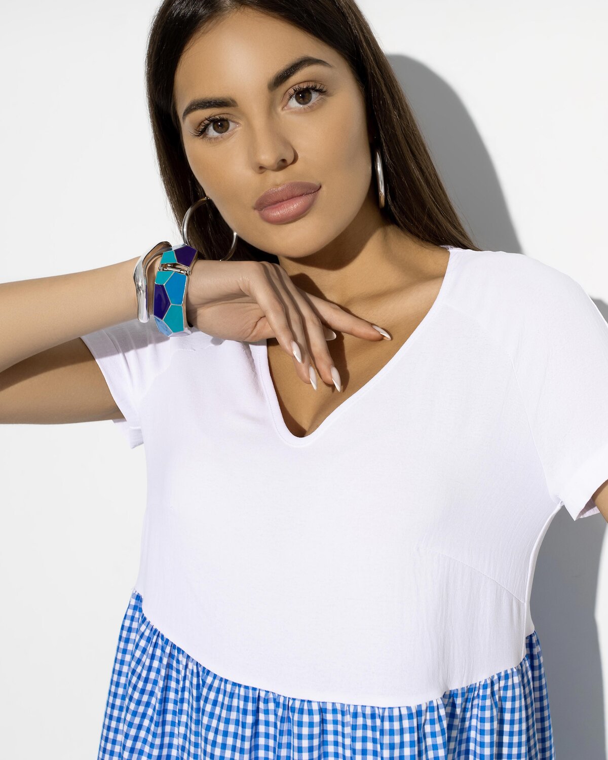 ст. цена2109руб.! CHARUTTI Платье 10581голубой