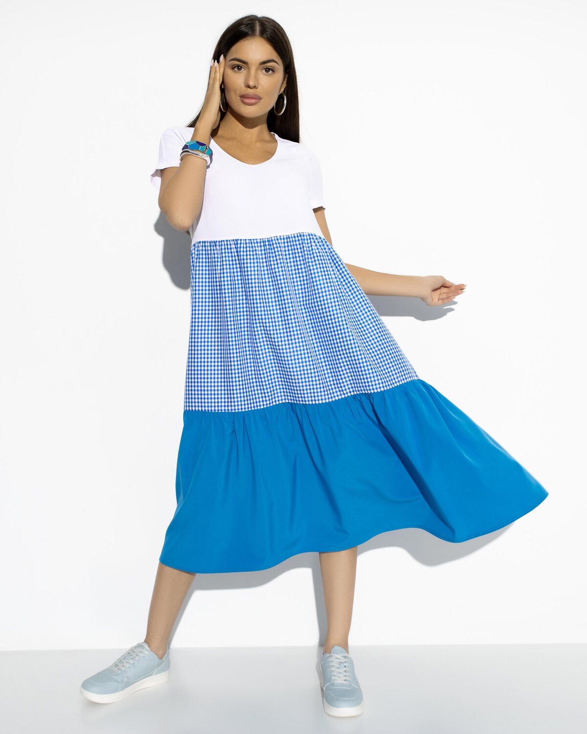 ст. цена2109руб.! CHARUTTI Платье 10581голубой