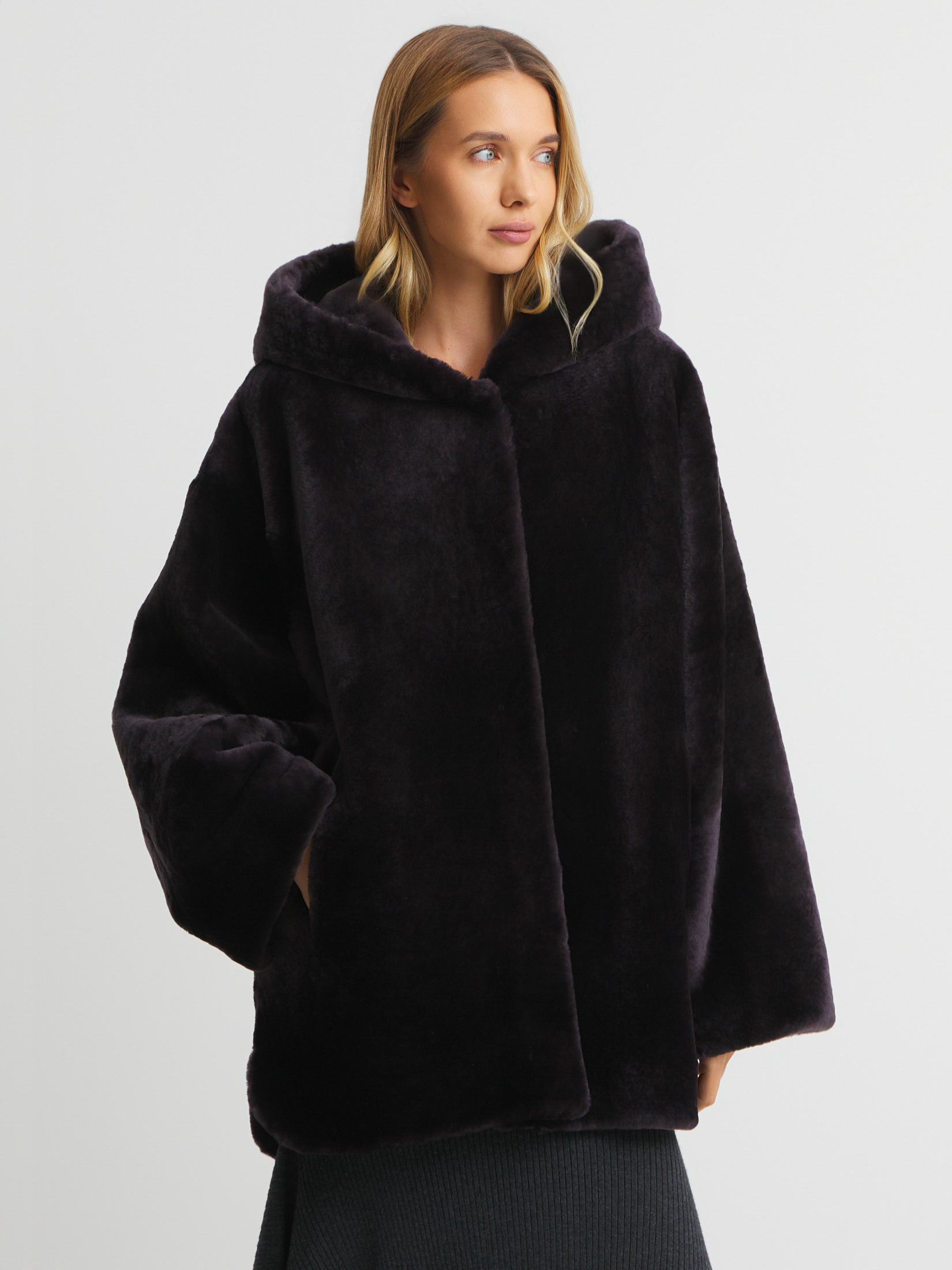 Женская шуба MAISON DAVID 4612167, темно-фиолетовый