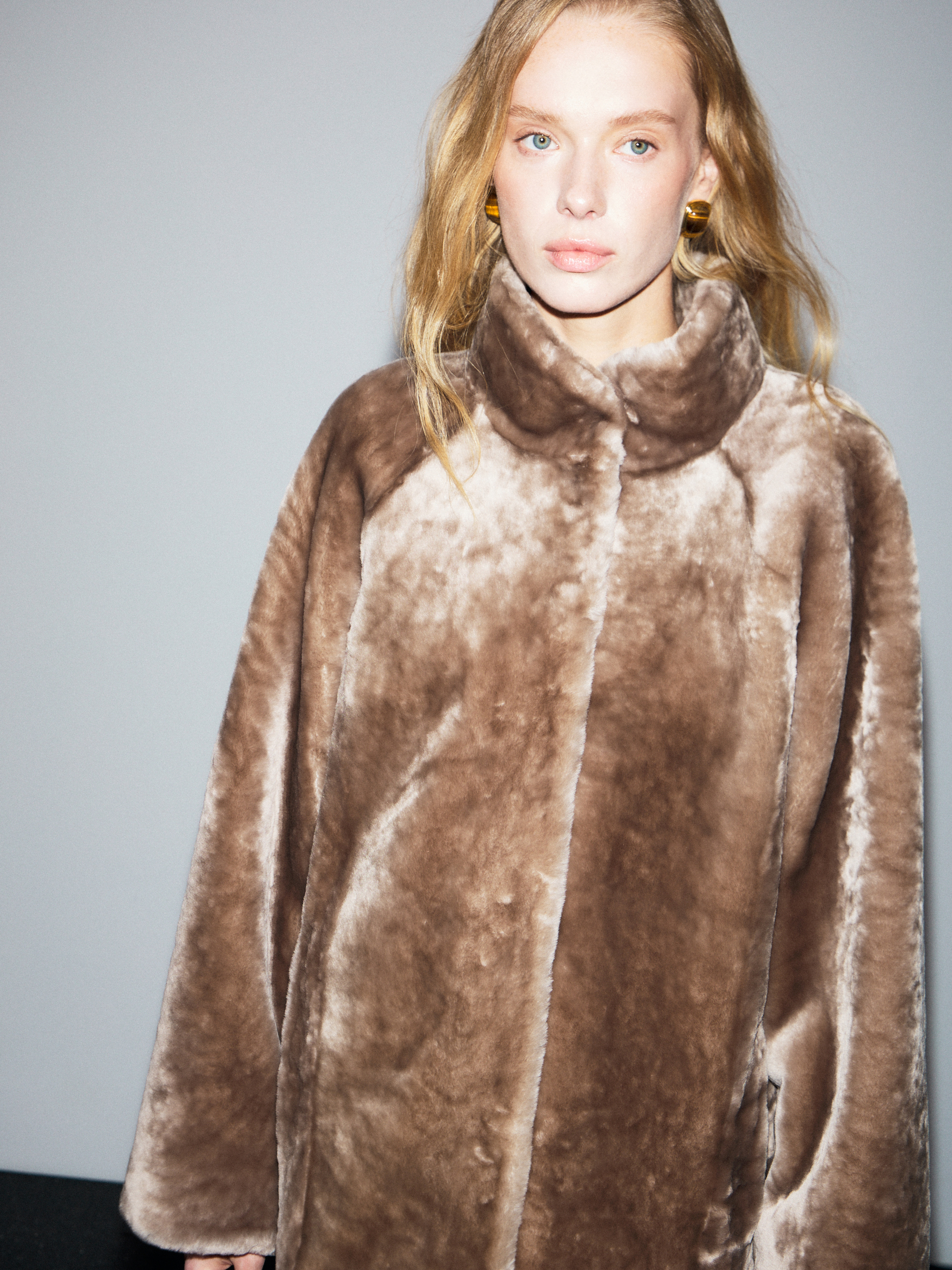 Женская шуба MAISON DAVID 4865218, светло-коричневый