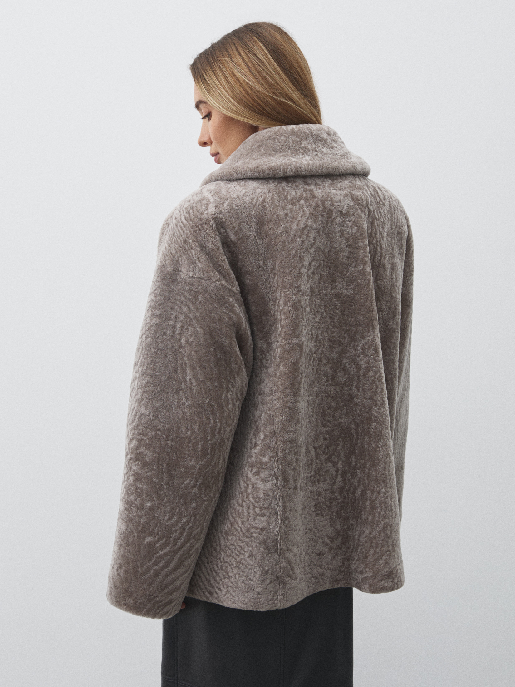 Женская шуба MAISON DAVID 4780216, бежево-серый