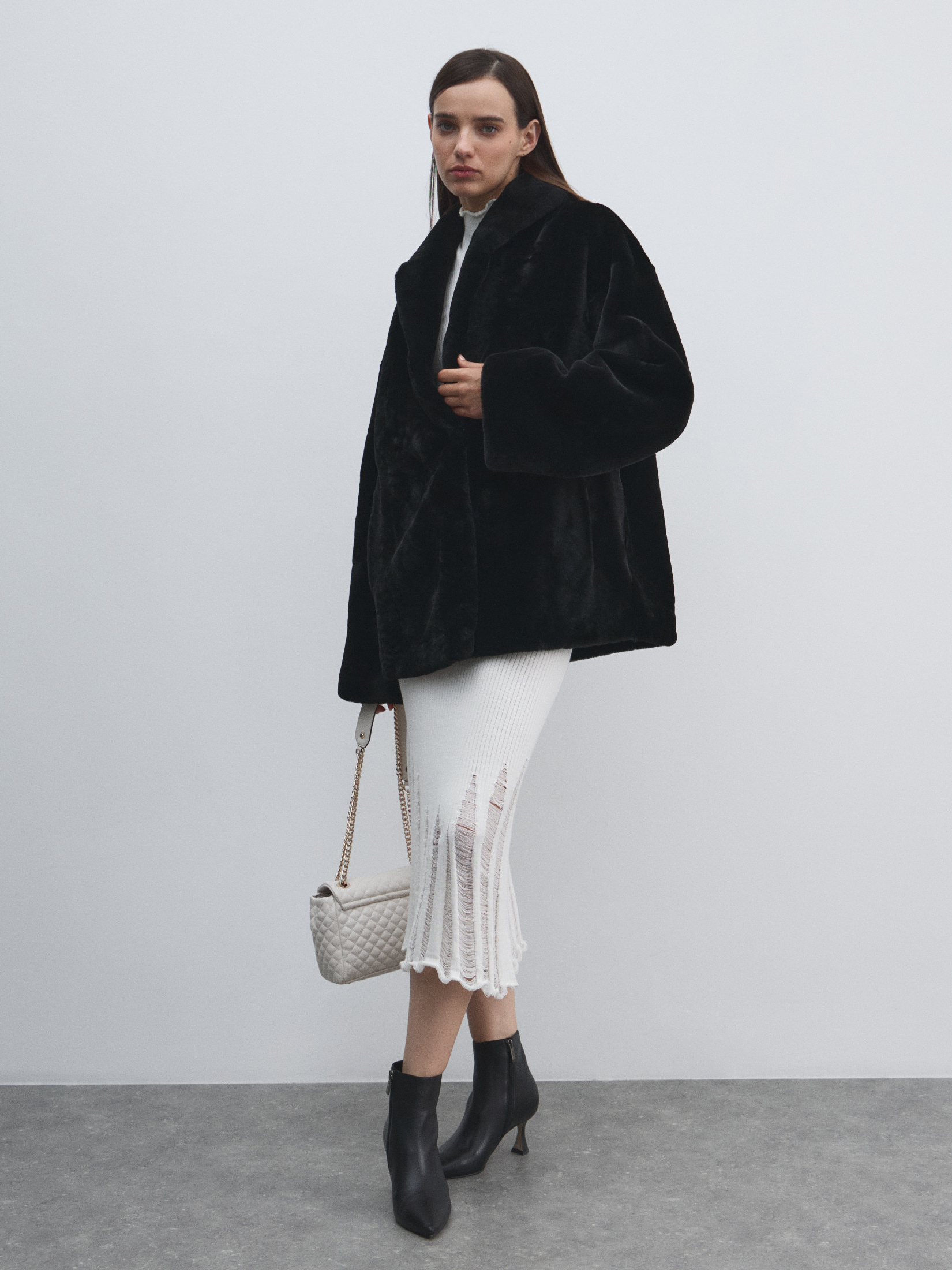 Женская шуба MAISON DAVID 4749491, черный