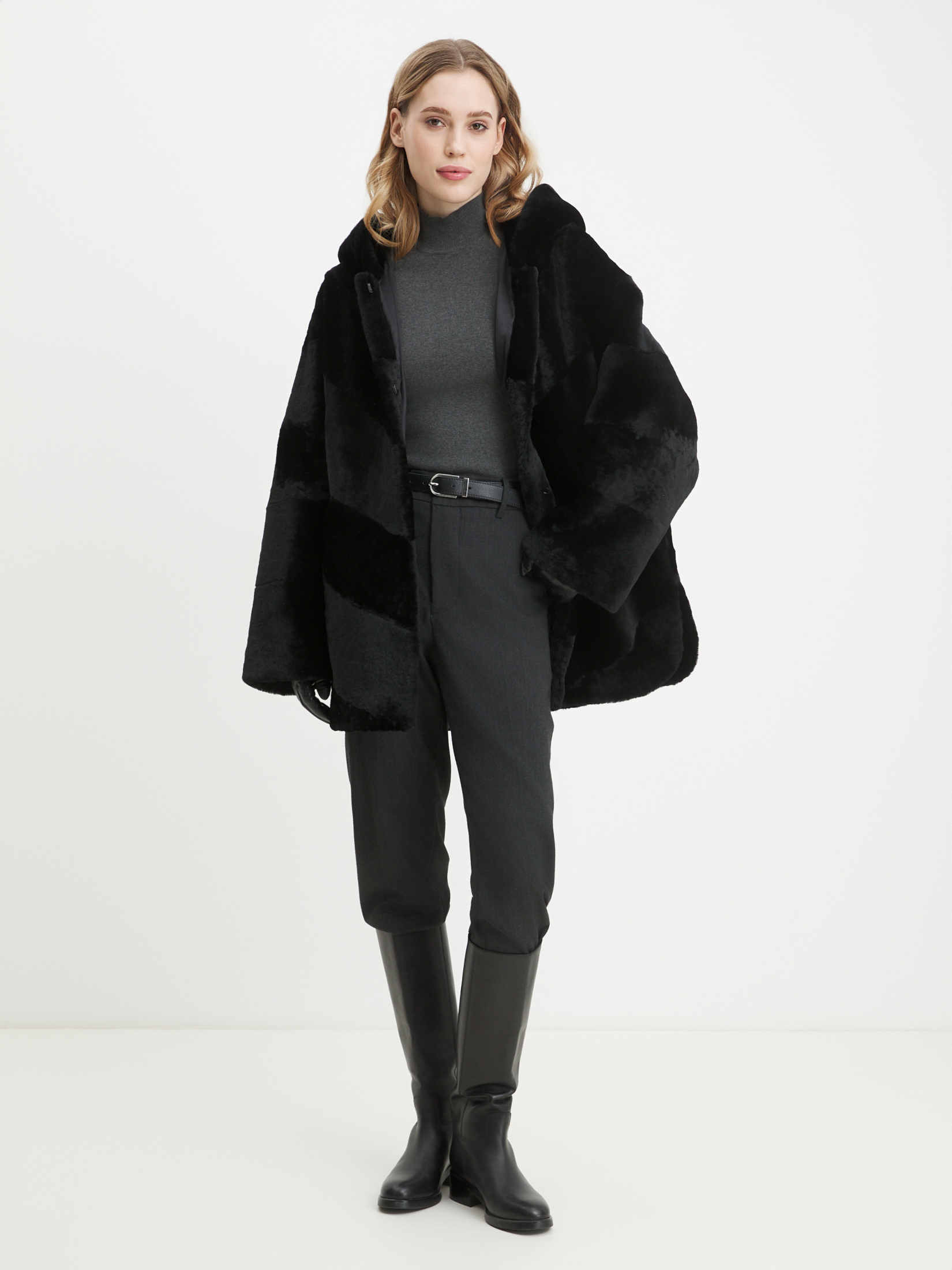 Женская шуба MAISON DAVID 4535810, черный