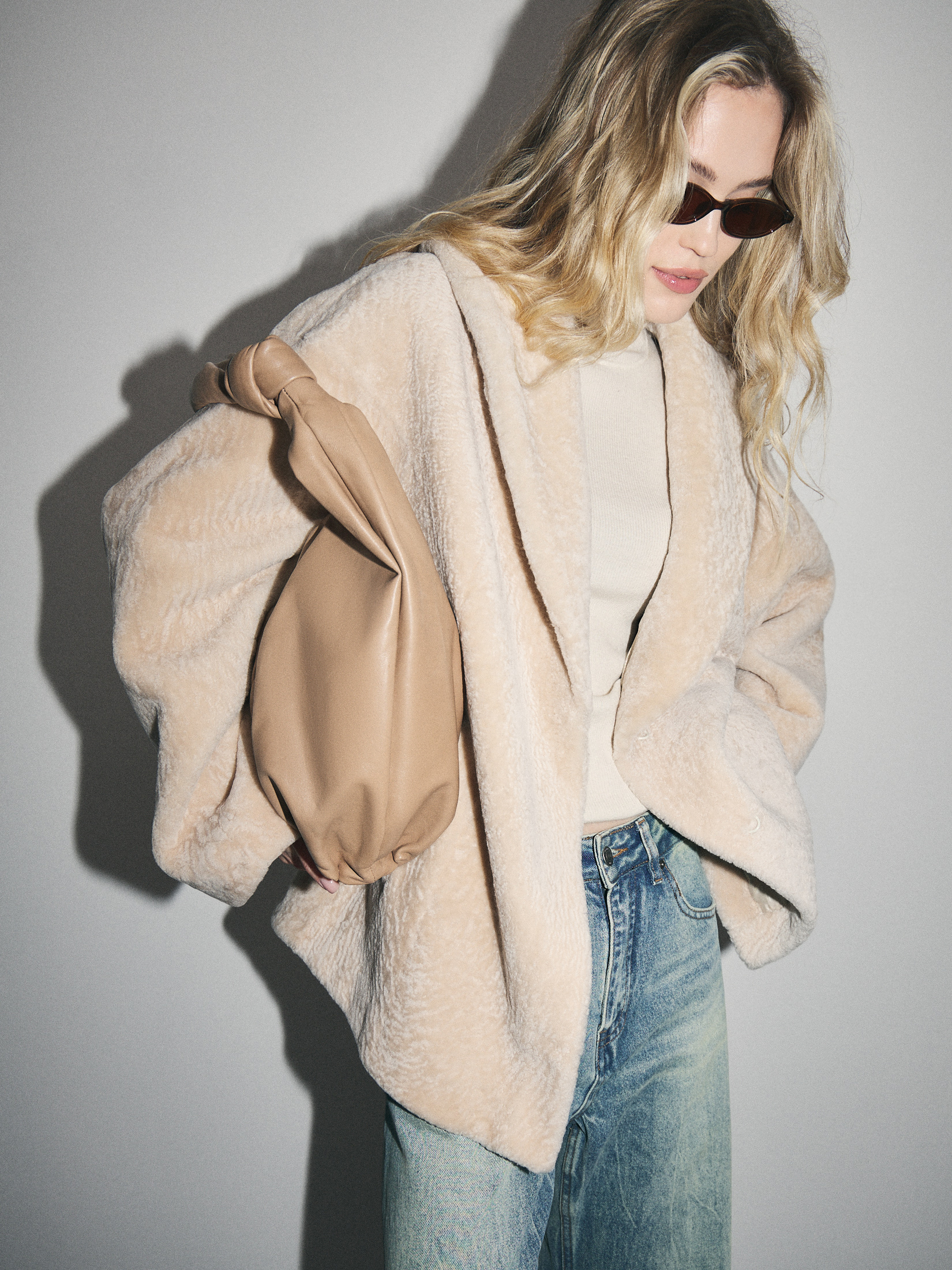 Женская шуба MAISON DAVID 4780231, розовато-бежевый