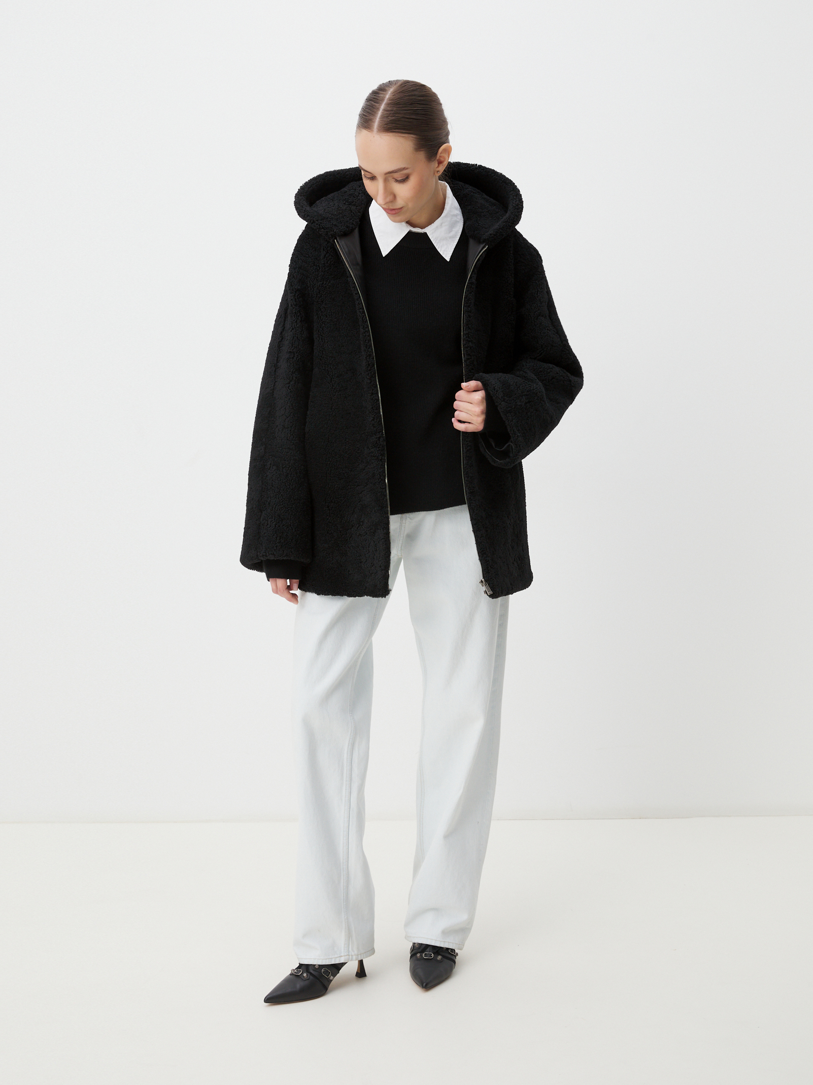 Женская шуба MAISON DAVID 4535994, черный