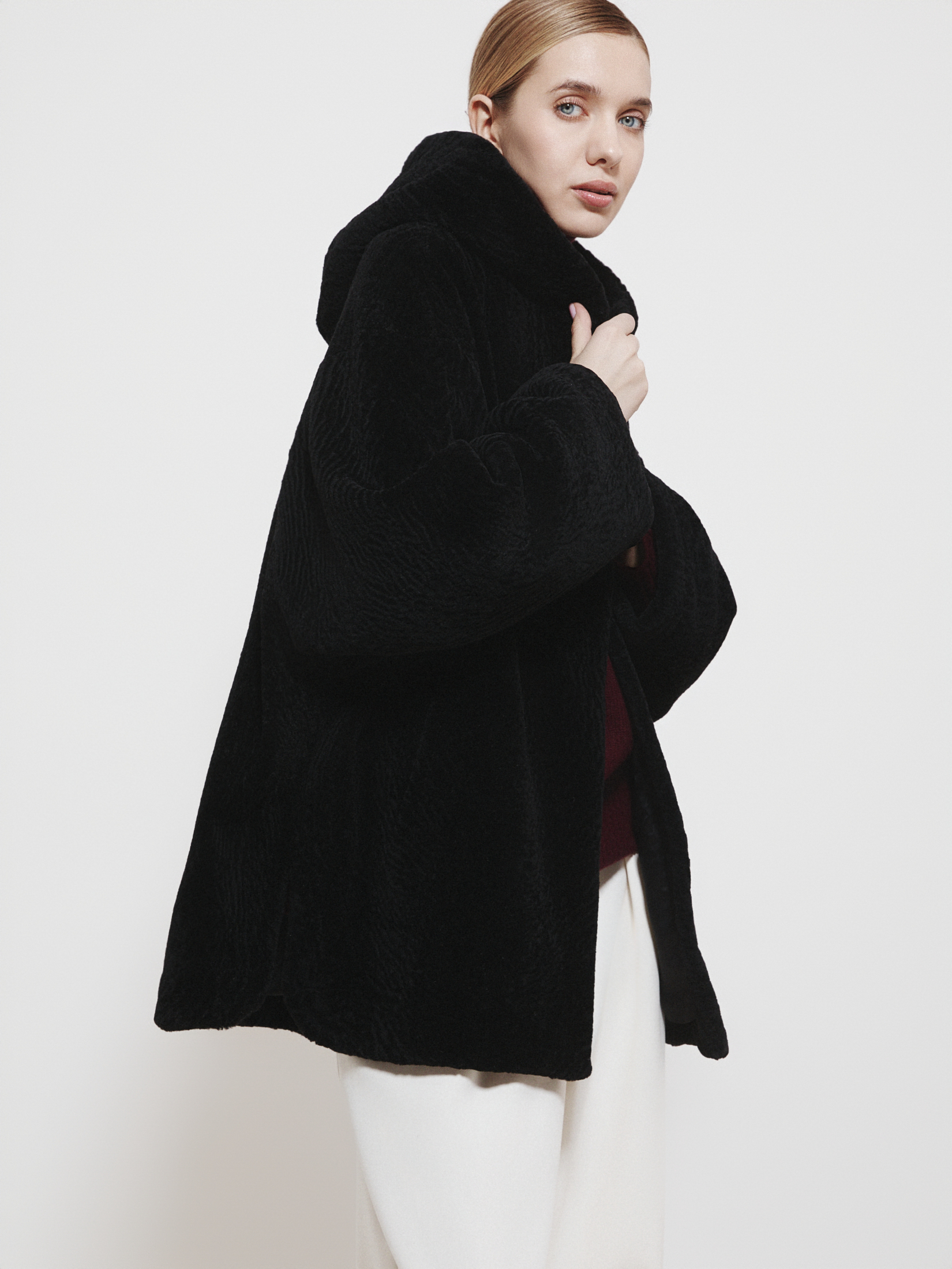 Женская шуба MAISON DAVID 4647879, черный