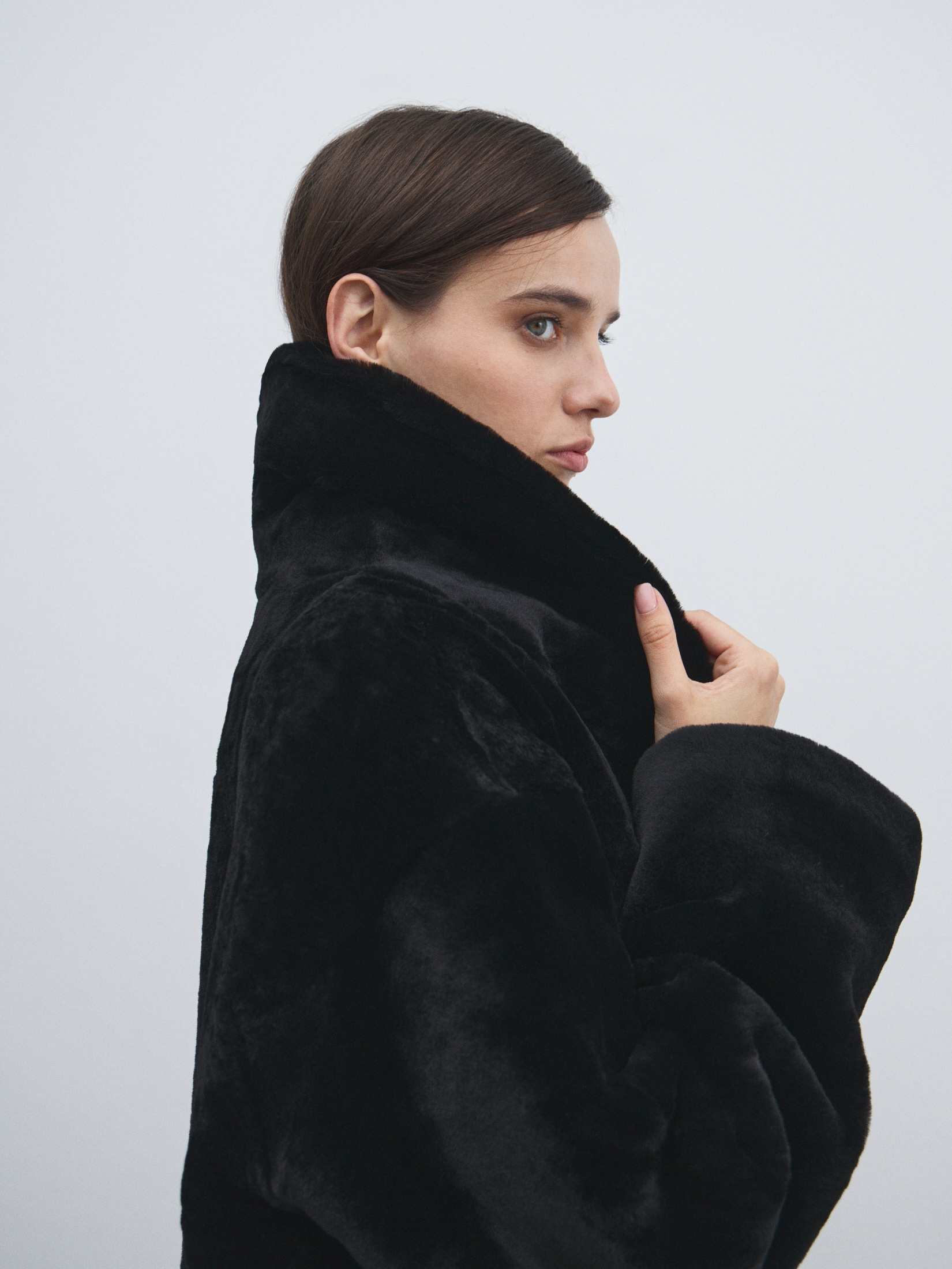 Женская шуба MAISON DAVID 4749491, черный