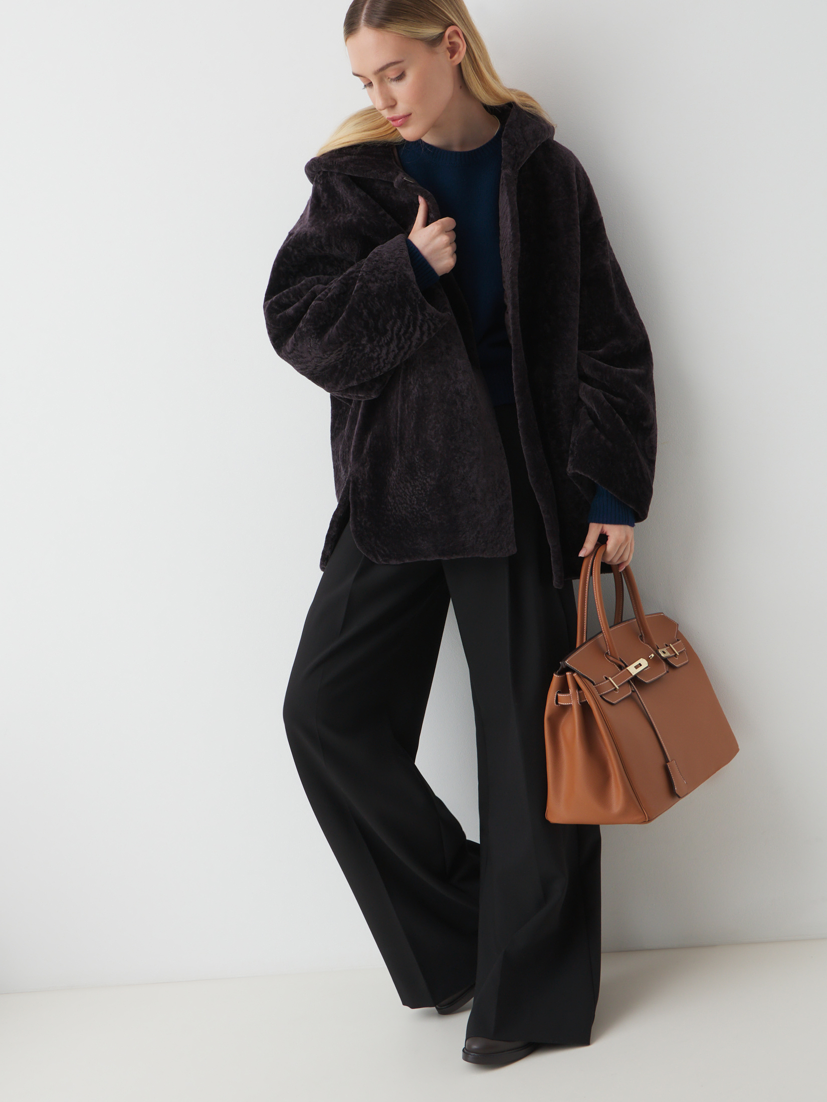 Женская шуба MAISON DAVID 4787267, темно-фиолетовый